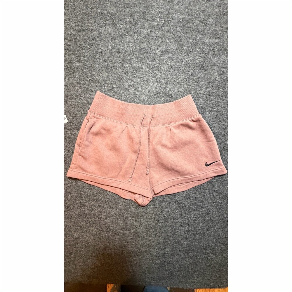 Nike Sportswear Phoenix Fleece Womens High-Waisted Shorts Pink Size M